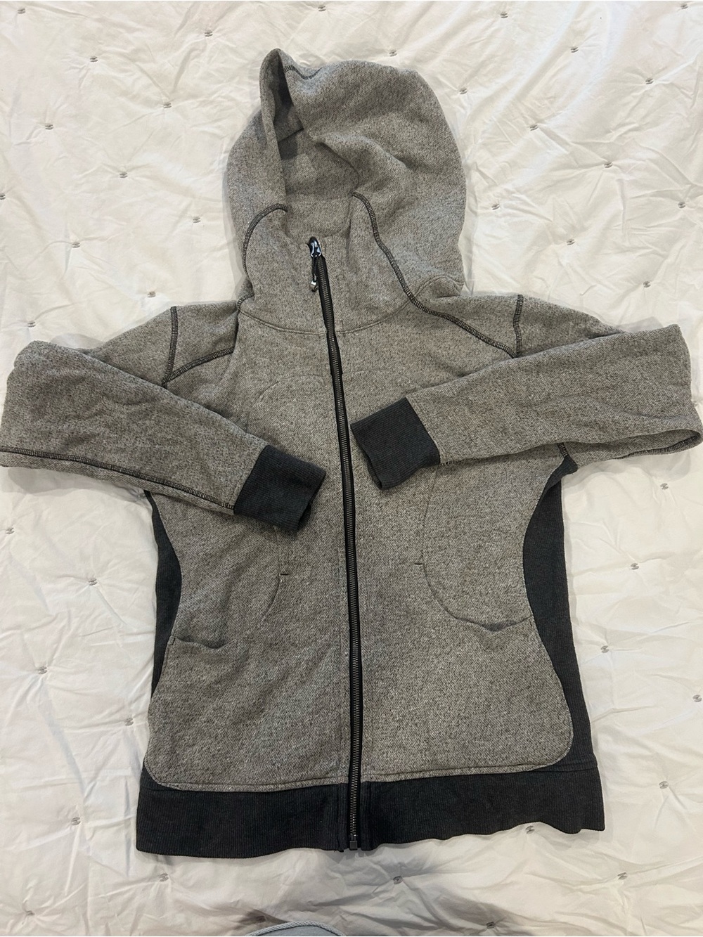 lululemon two tone Gray Scuba Hoodie